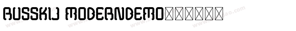 Russkij ModernDemo字体转换